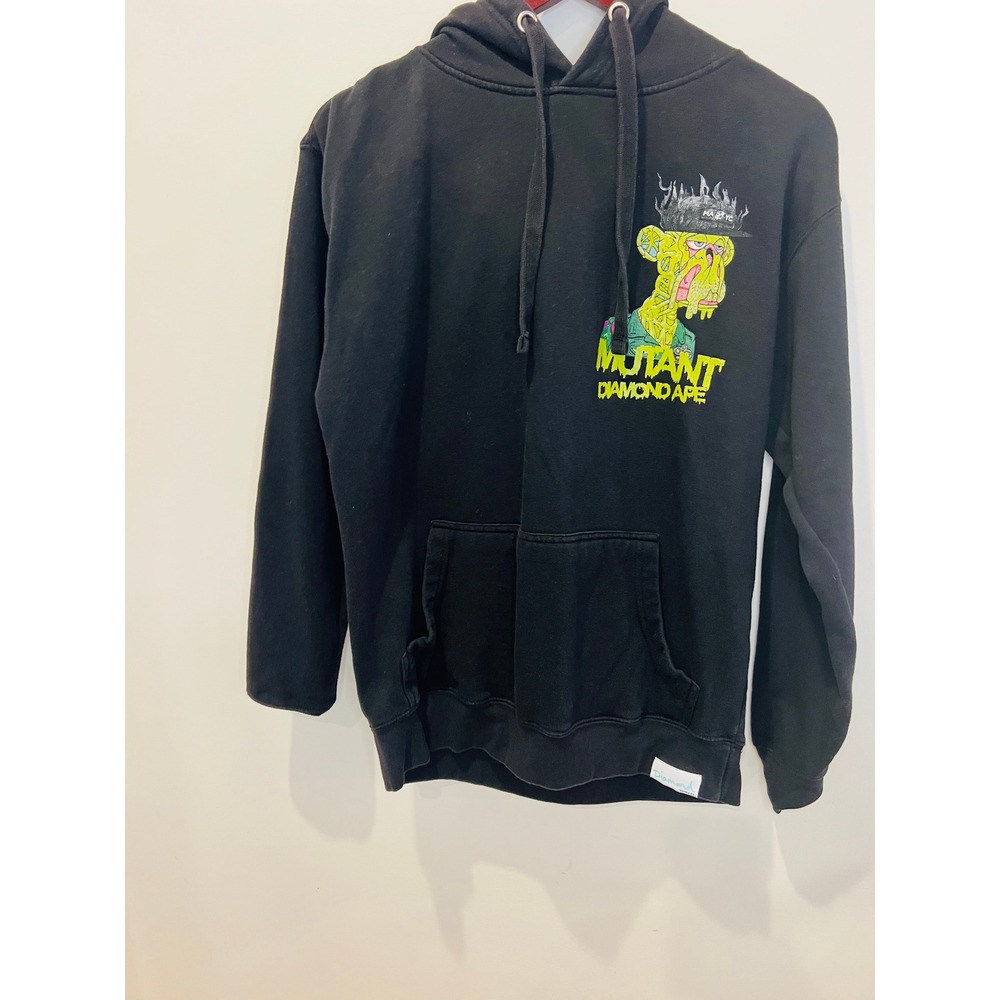 Diamond Supply Co Mutant Diamond Ape Yacht Club MAYC Black Hoodie Mens Medium